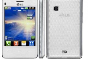 Smartphone LG Τ375, με οθόνη αφής, δυο καρτες Sim, WiFi, καρτα μνημης, κλπ.